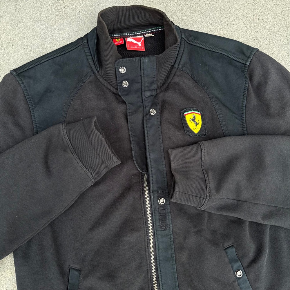 Puma‎ Scuderia Ferrari Mens Full Zip Jacket Black Motorsport Size M